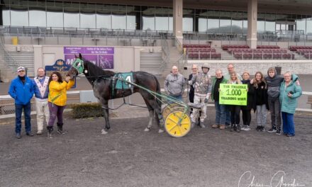 TIM TWADDLE NOTCHES CAREER TRAINING WIN 1,000 AT THE MEADOWS